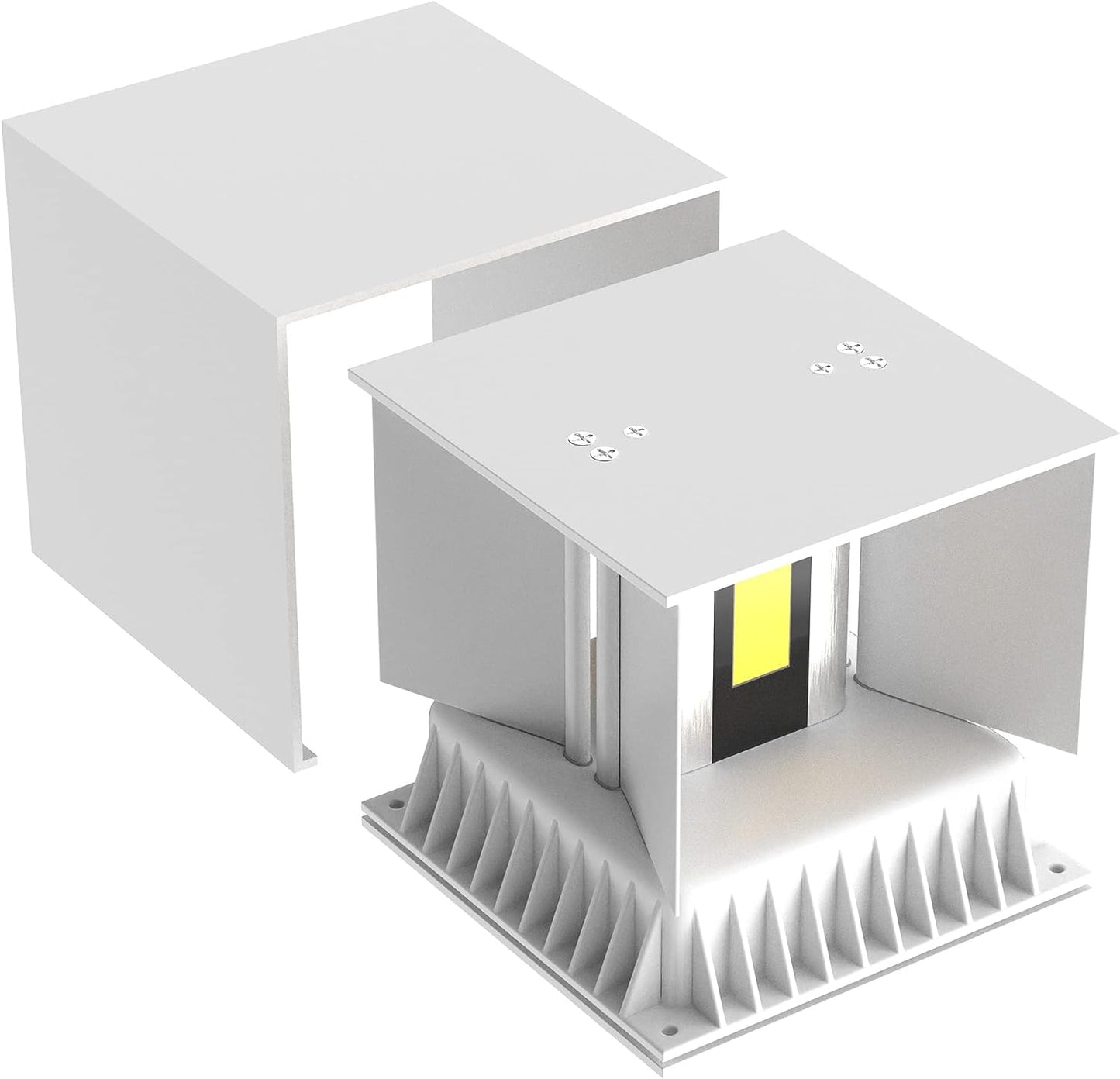 Outdoor Wall Light Cube 12W - White