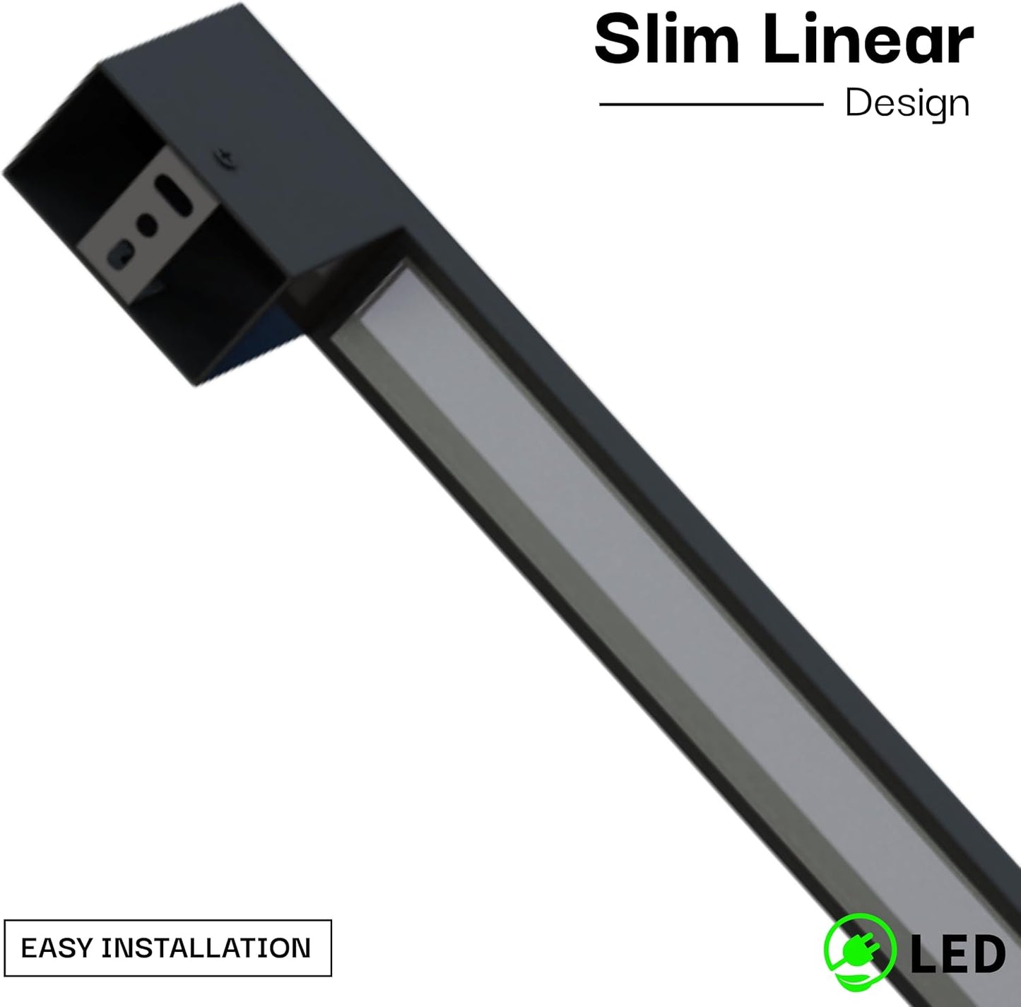 Modern Outdoor Light Fixture - Linear Sconce - U-Shaped Exterior Light - 60 Inch