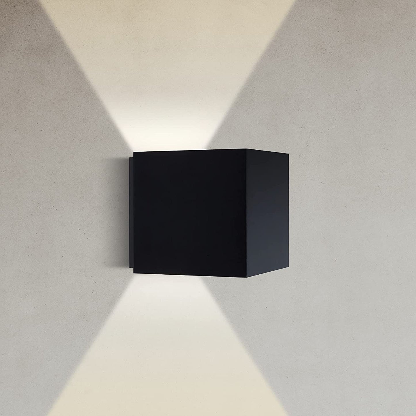 Outdoor Wall Light Cube 12W - Black