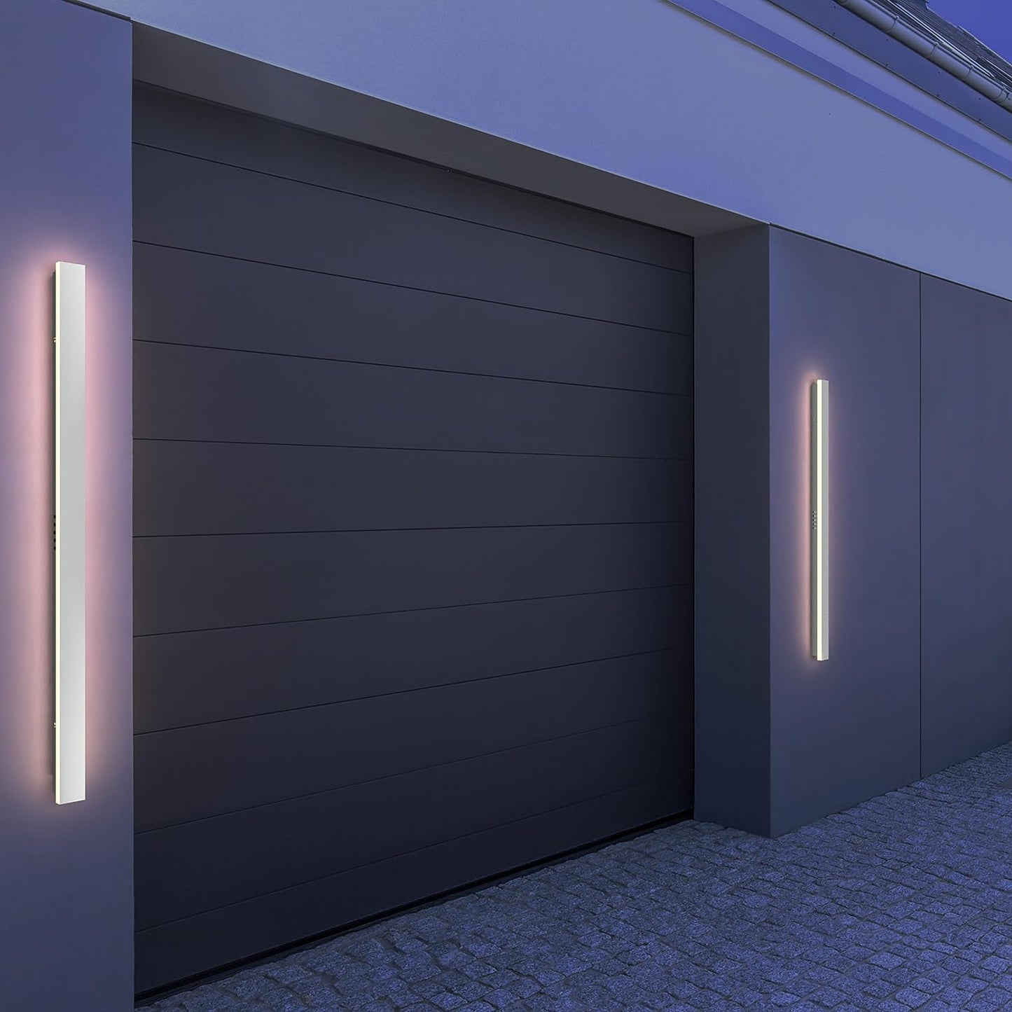 Outdoor Wall Light Bar Lamp - 40 inch - Silver