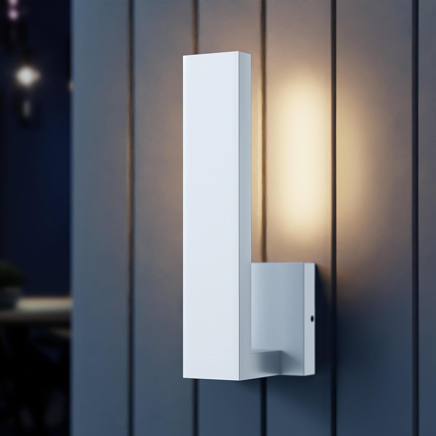 Outdoor Wall Light L Shape Lamp - White