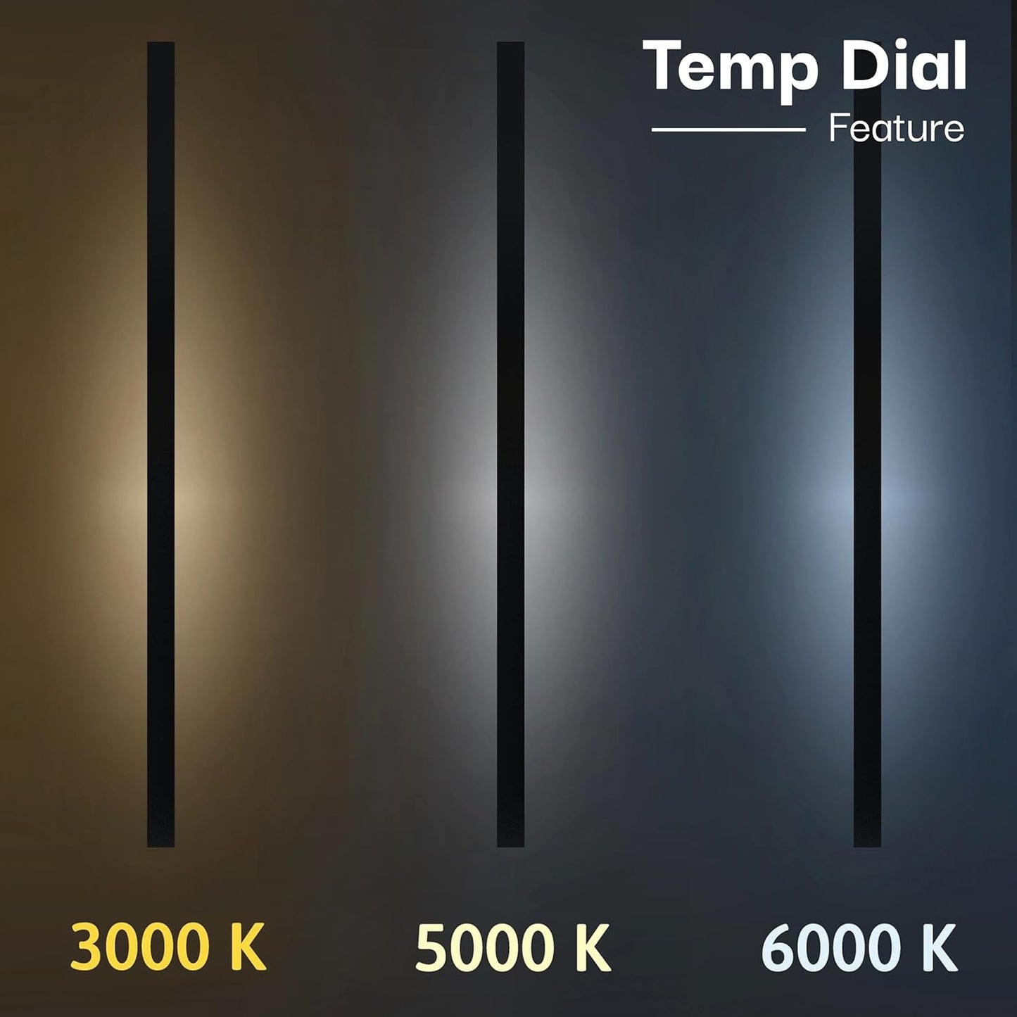 Modern Outdoor Light Fixture - Linear Sconce - U-Shaped Exterior Light - 60 Inch