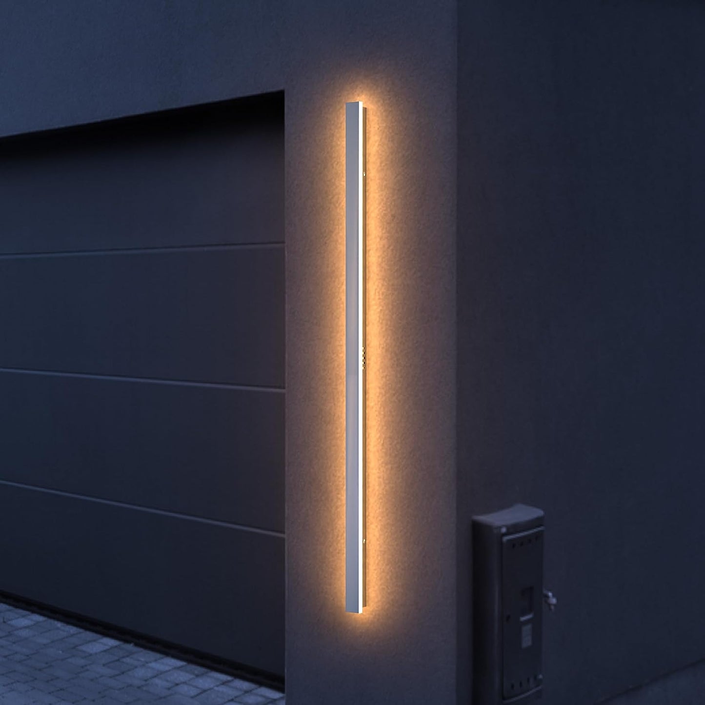 Outdoor Wall Light Bar Lamp - 60 inch - Silver