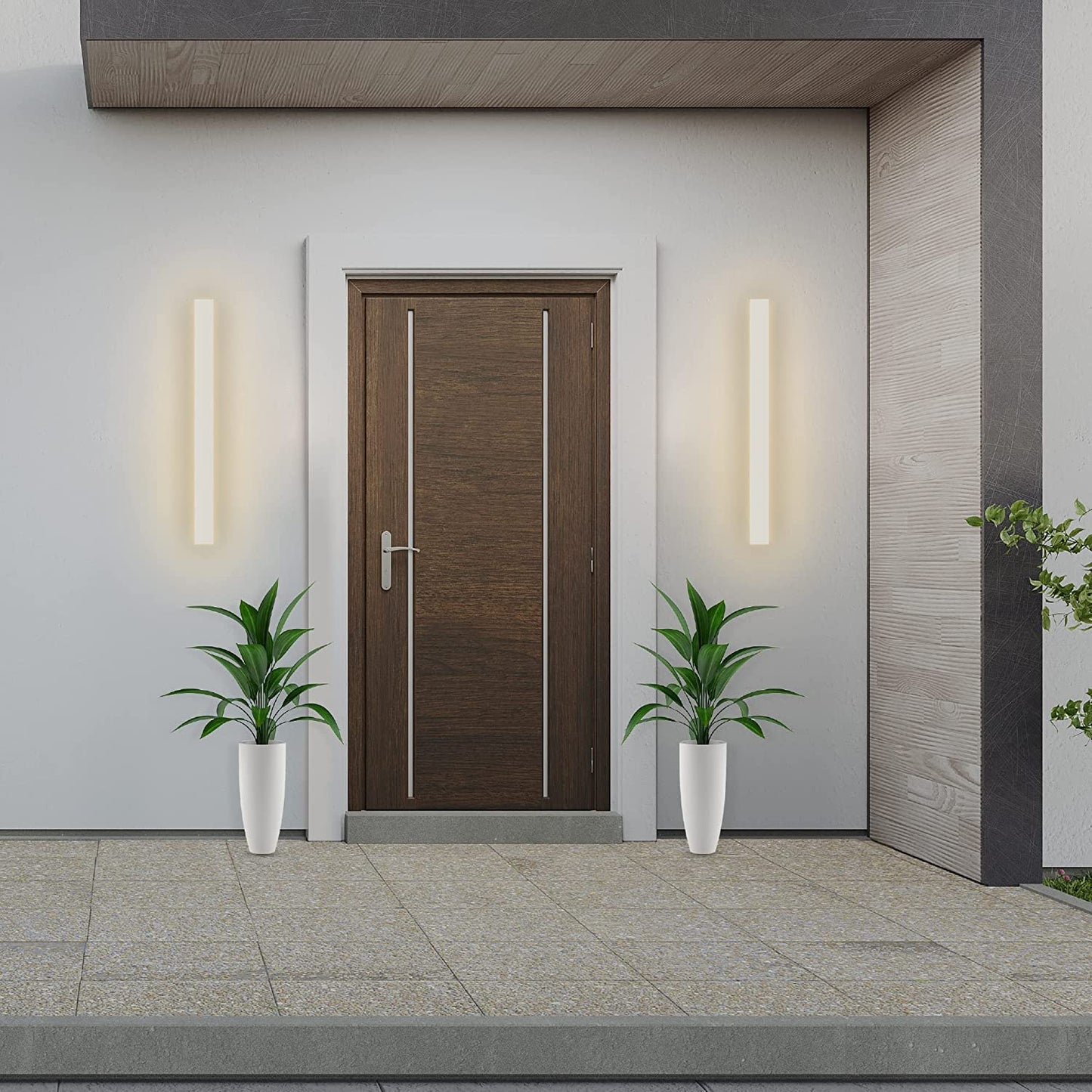 Outdoor Wall Light Bar Lamp - 40 inch - White