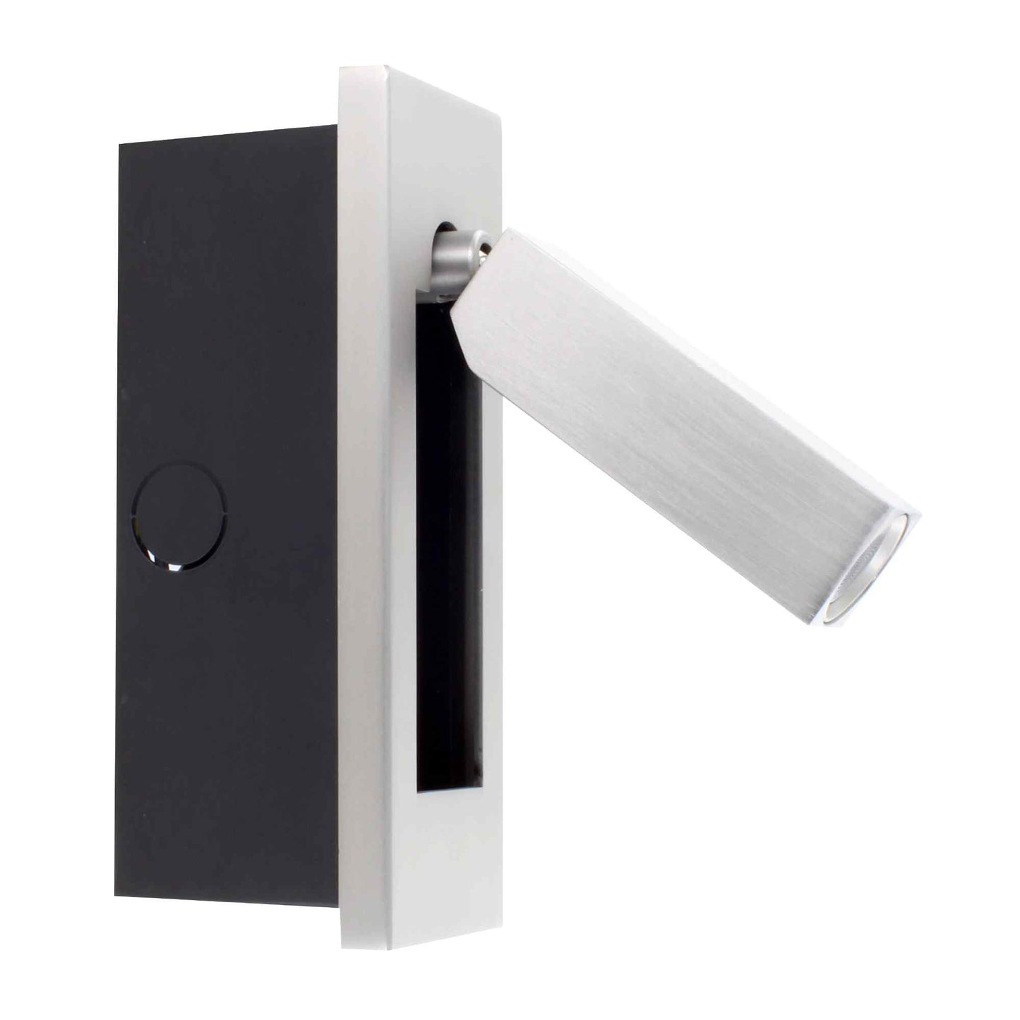 Bedside Embedded Reading Light - Brushed Nickel
