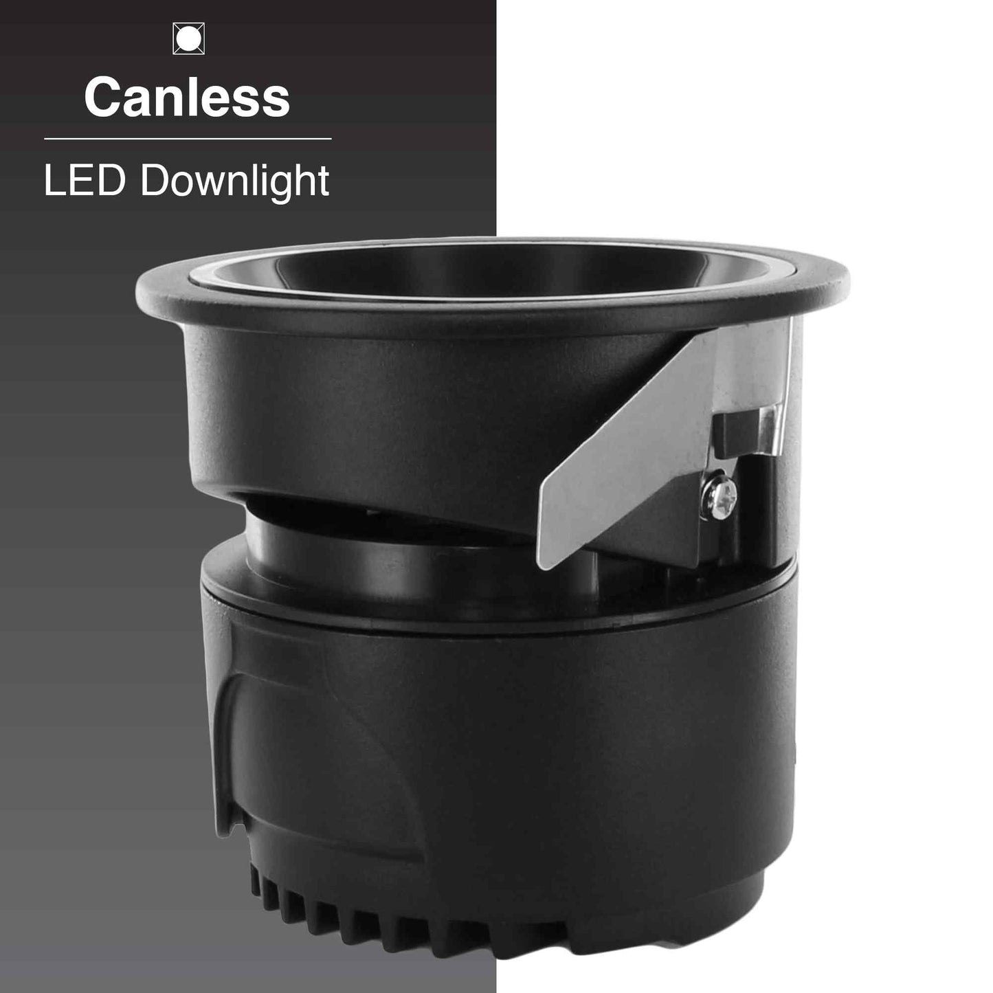 Recessed Light - 4-inch trim - 15W-4000k - Black