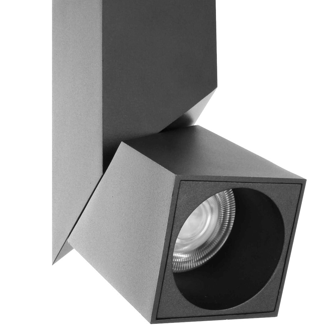 Square Twistable Reading Light -15W-3000k - Black