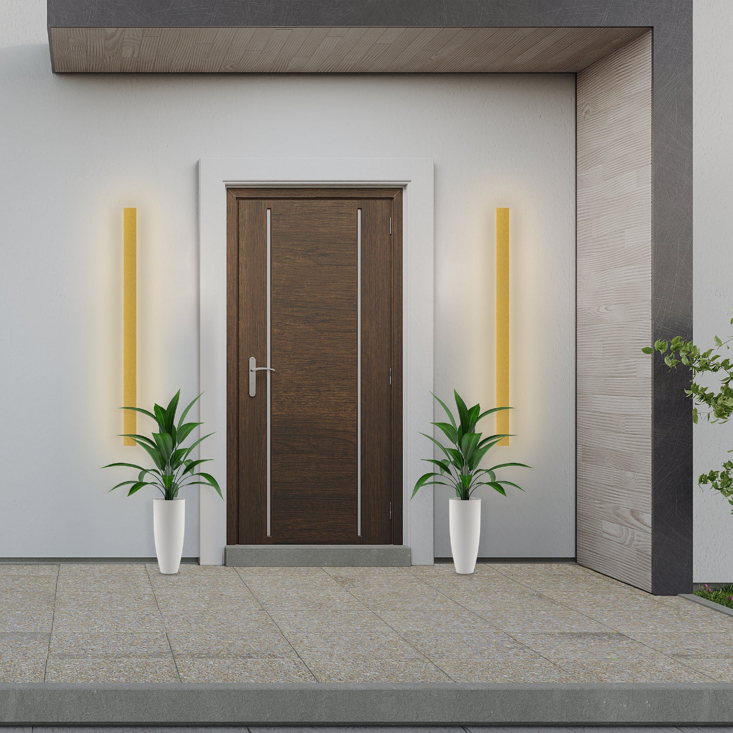 Outdoor Wall Light Bar Lamp - 60 inch - Gold