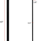 Modern Outdoor Light Fixture - Linear Sconce - U-Shaped Exterior Light - 40 Inch