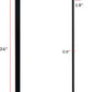 Modern Outdoor Light Fixture - Linear Sconce - U-Shaped Exterior Light - 24 Inch