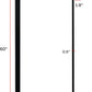 Modern Outdoor Light Fixture - Linear Sconce - U-Shaped Exterior Light - 60 Inch