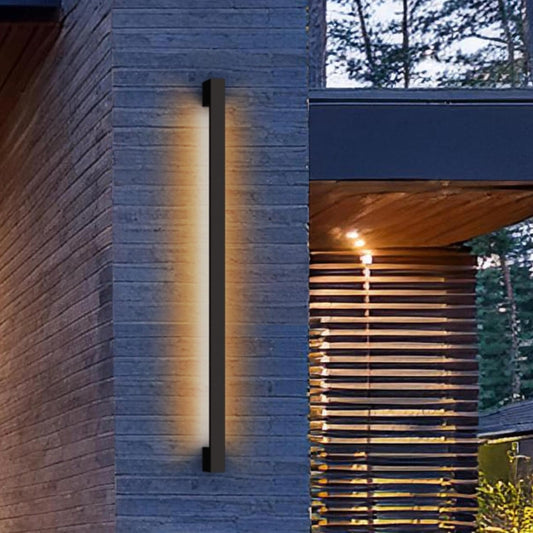 Modern Outdoor Light Fixture - Linear Sconce - U-Shaped Exterior Light - 24 Inch